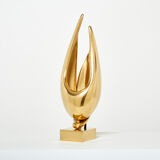 Lamp Michel Armand gilded bronze 1970