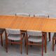 Scandinavian vintage extendable table double extension 1960