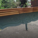 Louis XV-style extension table in solid cherry.