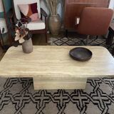 Vintage travertine coffee table