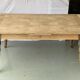 Vintage extendable dining table renovated in marquetry and raw wood