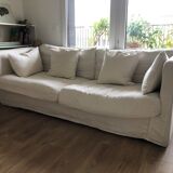 Crumpled linen sofa "Camille"