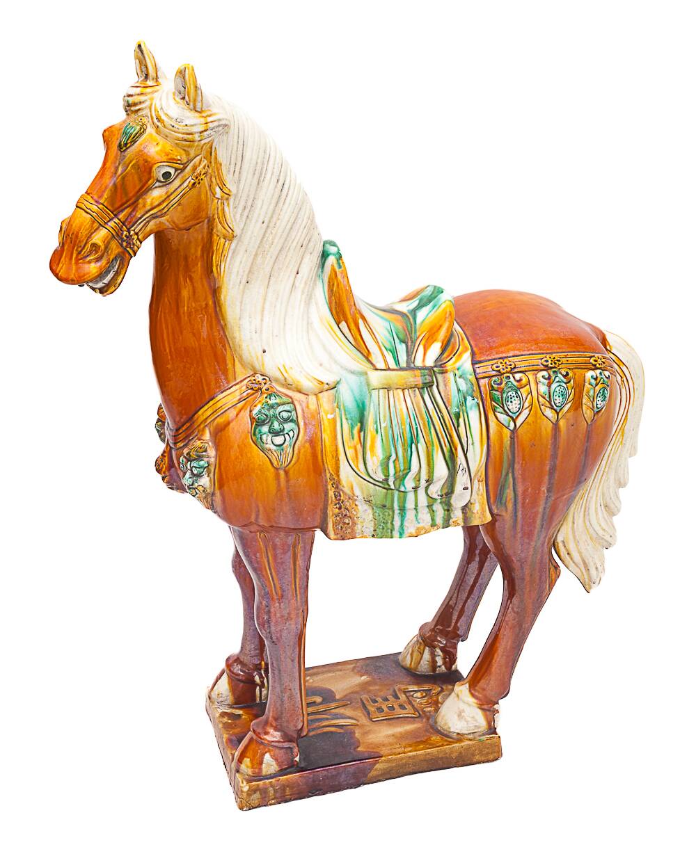 Very large Chinese ceramic horse