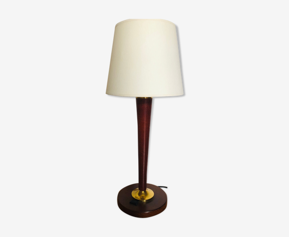 Lampe vintage pied en bois | Selency