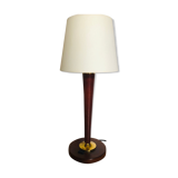 Vintage wooden foot lamp