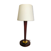 Lampe vintage pied en bois