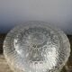 Pair of transparent round glass wall lights