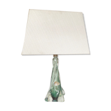 Dark green Val Saint Lambert lamp