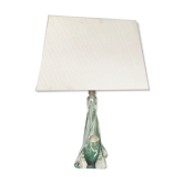 Dark green Val Saint Lambert lamp