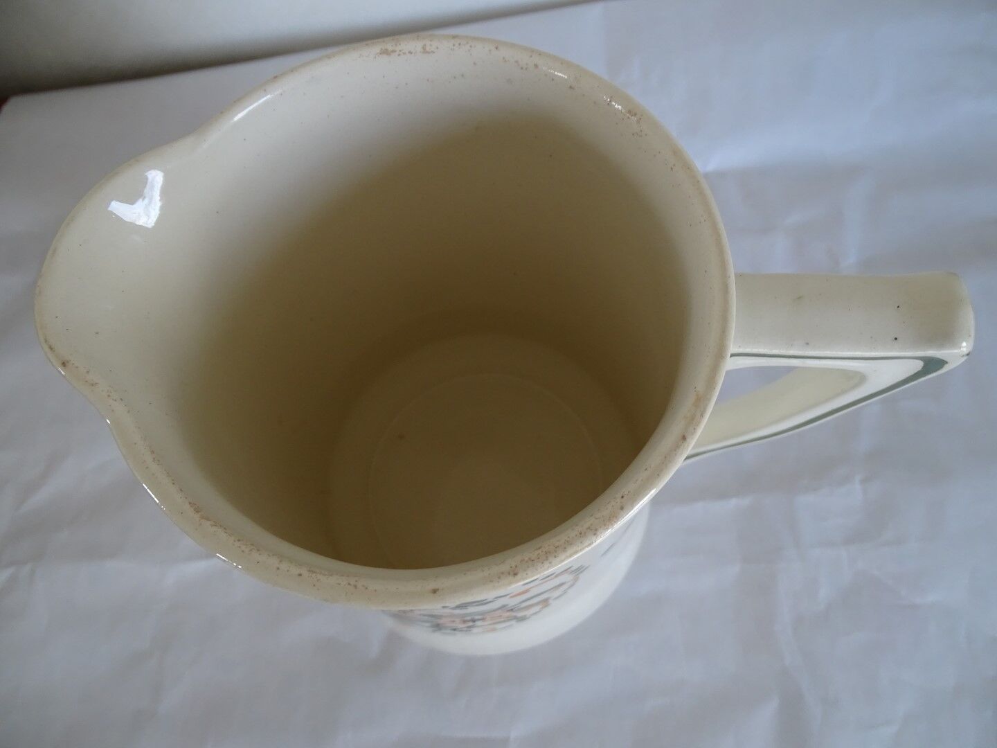 Old Longwy toilet broc. Toilet pitcher