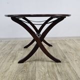 Vintage mahogany table, England, 1970s.