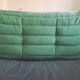 Togo sofa 2 places rehoussé to nine Alcantara Emerald Green