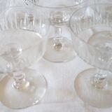 11 champagne crystal cups