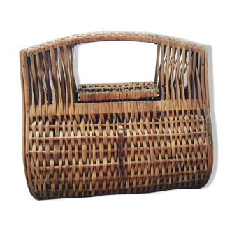 Vintage wicker basket