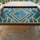 Straw marquetry tray