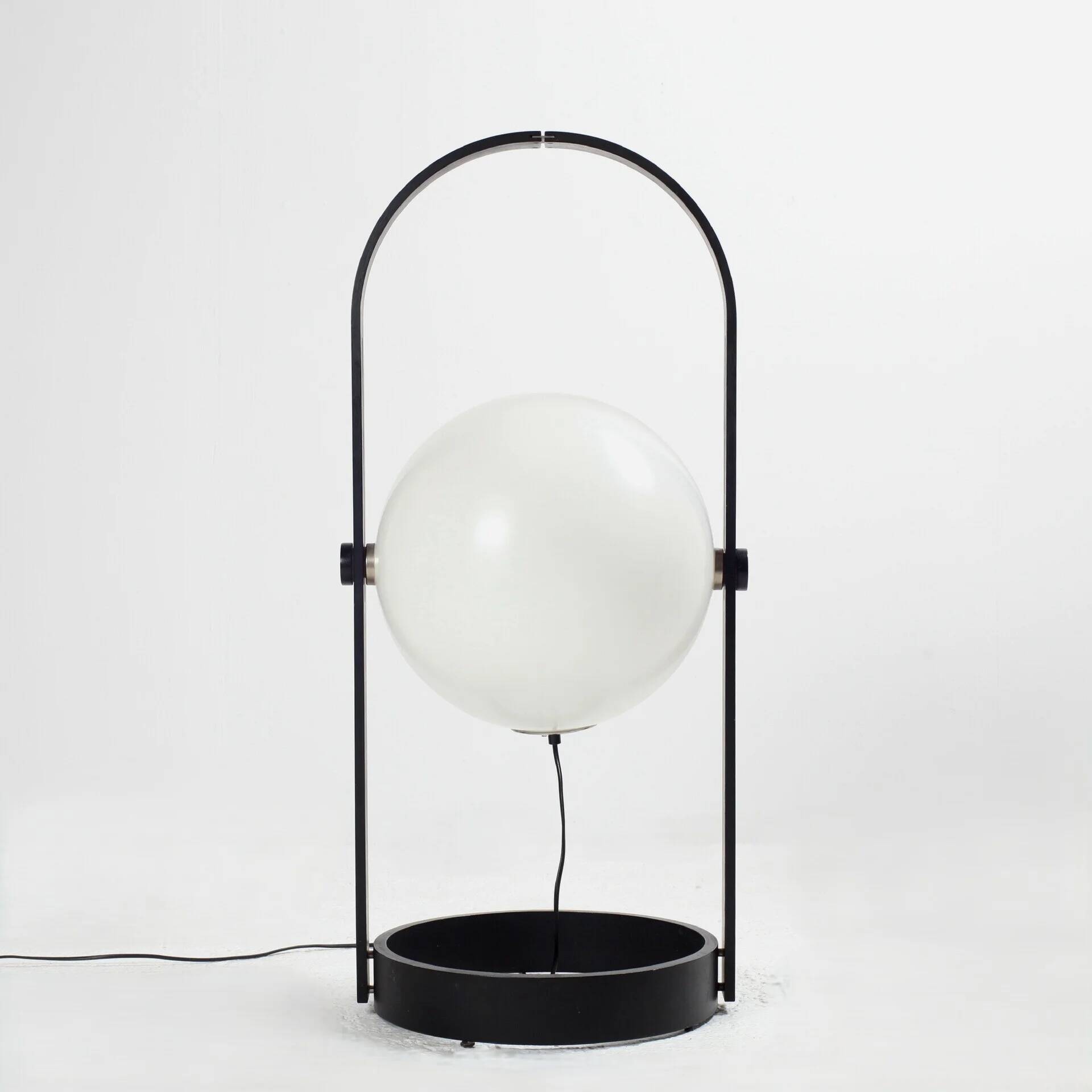 1960s large plywood and perpex floor lamp by Temde Switzerland