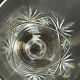 Large wine glasses (5) - Art Deco - Blown and cut crystal