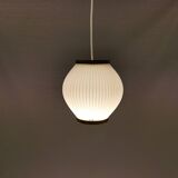 Pleated hanging lamp model Pearl Shade, produced by Hoyrup Light and designed by Lars E Schøiler