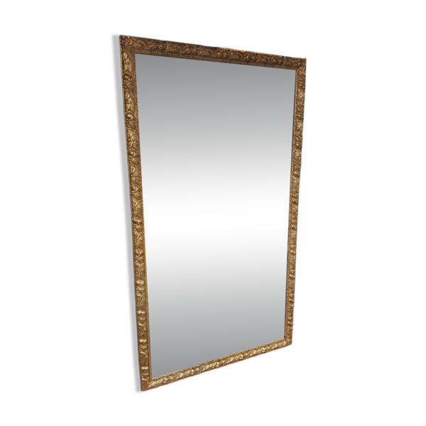 Miroir de style italien dore use patine du 17eme siecle ( col . francesca )