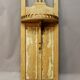 Cracked and whitewashed wood wall console