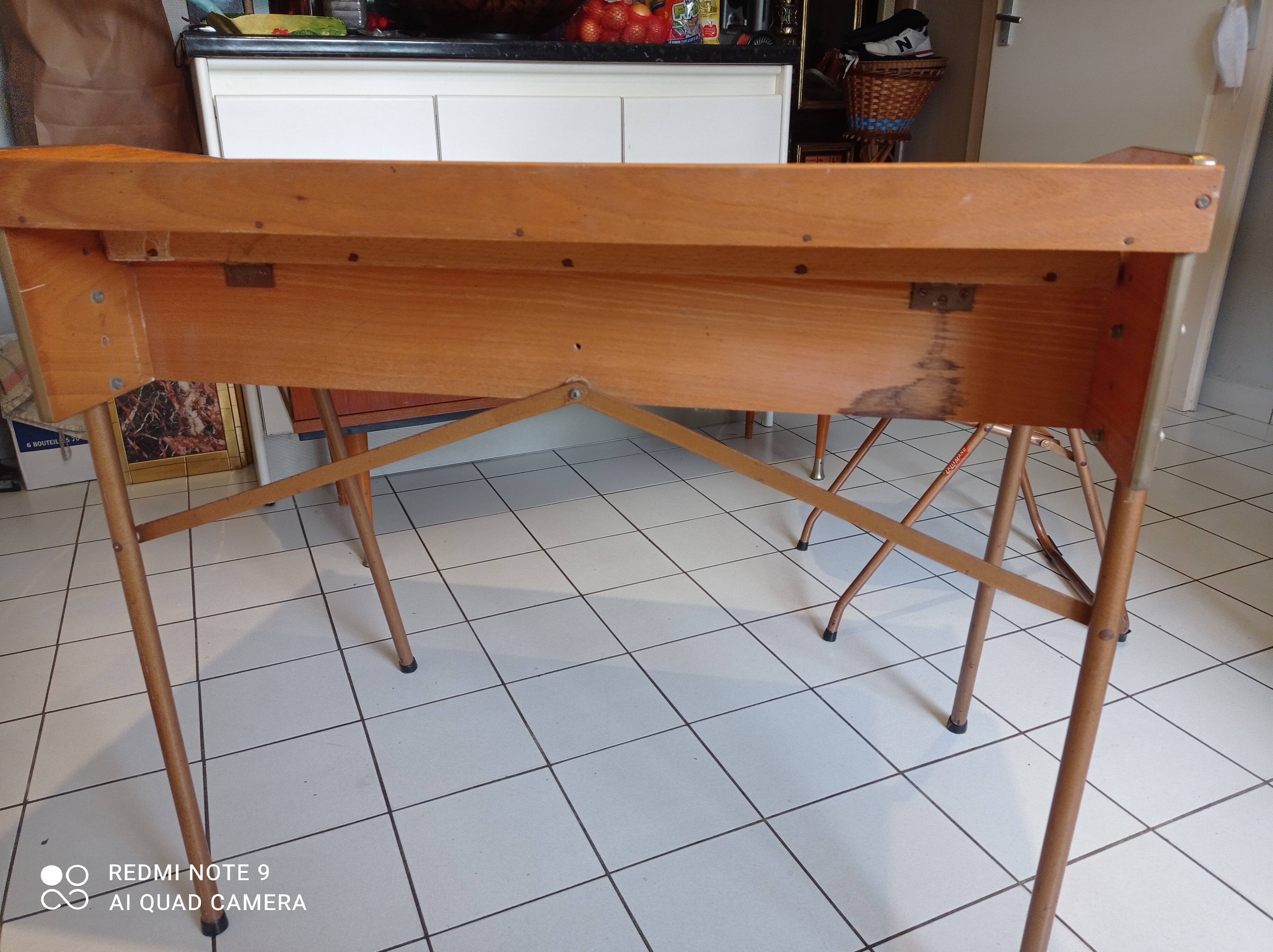 Bureau et chaise enfant vintage design lallemand