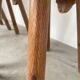 Set of 4 Savoyard pine chairs from the 60s