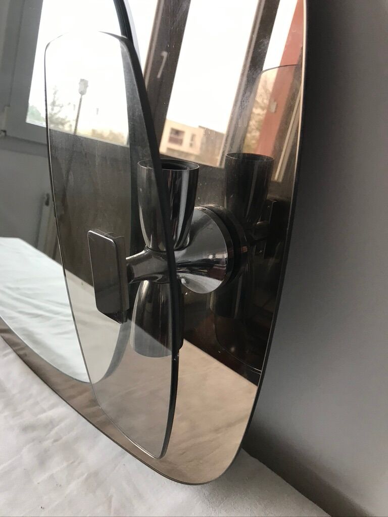 Veca smoked bathroom mirror 79x59cm