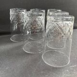 6 Baccarat tortoiseshell mugs