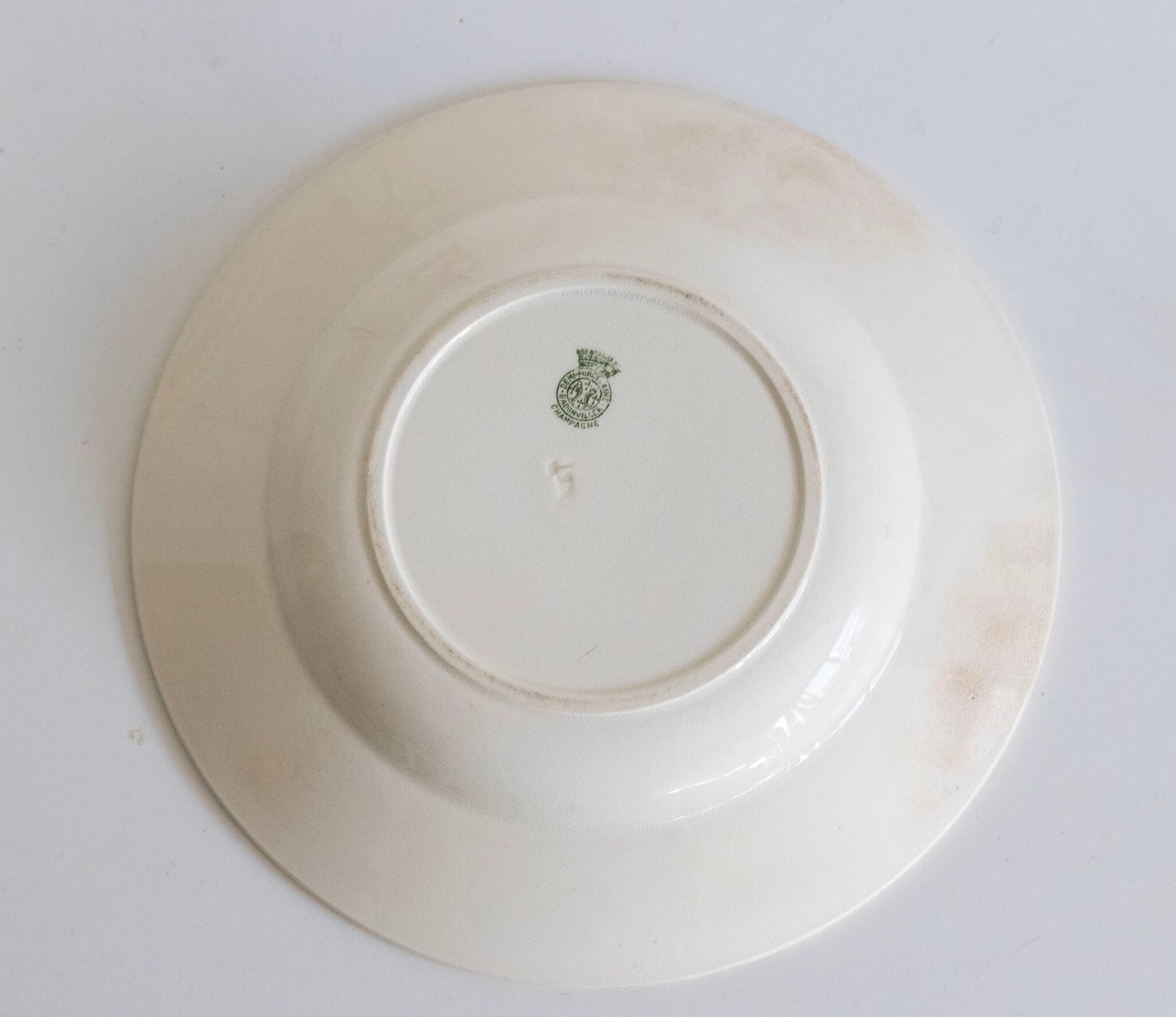 Set of 6 hollow plates Badonviller