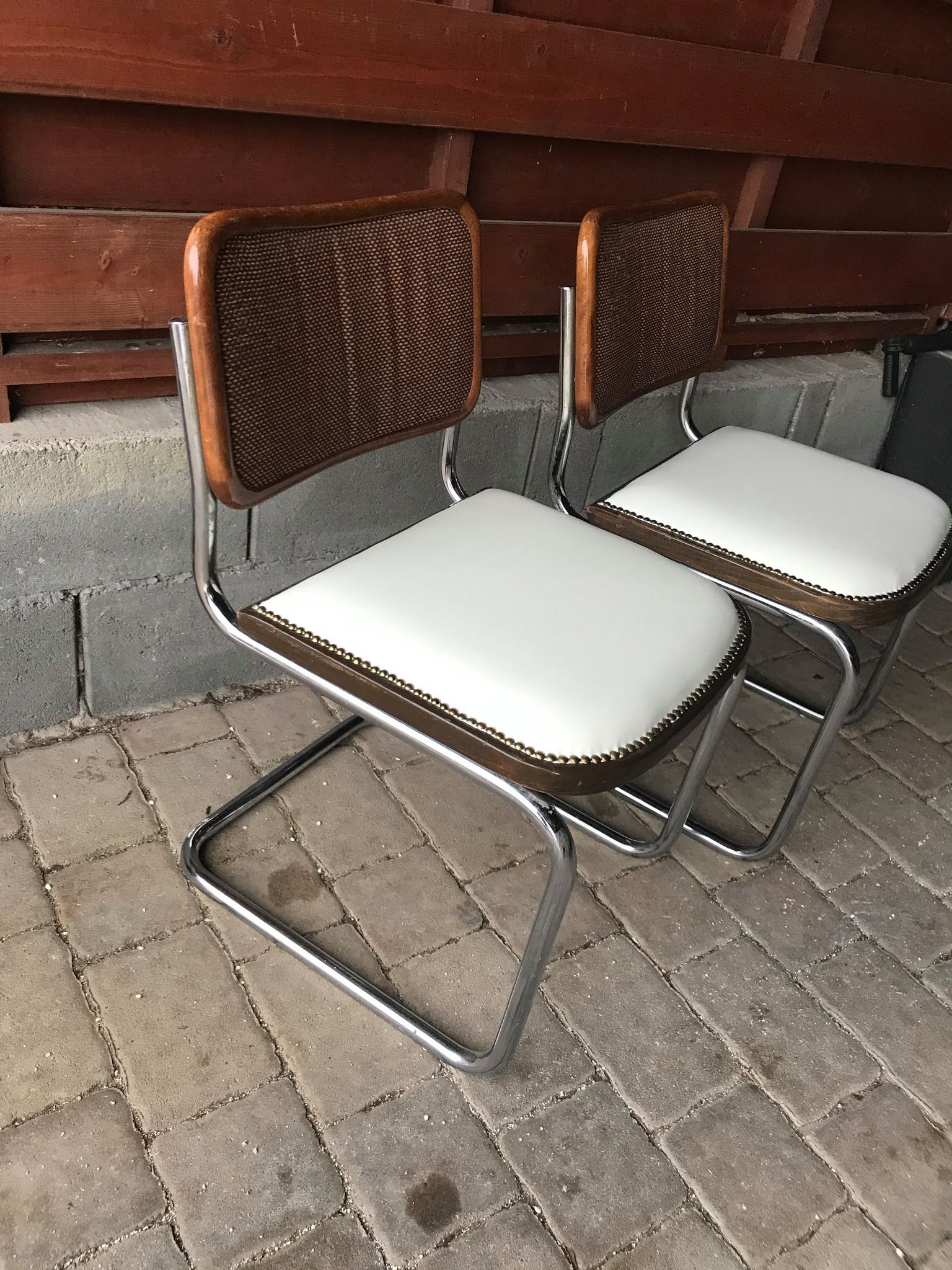 Set of 2 Cesca chairs Italy 1970s