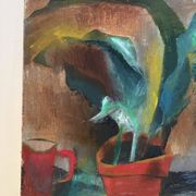 La table de rempotage, nature morte, huile sur toile