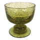 Cup, glass or tealight holder in green blown glass