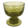 Cup, glass or tealight holder in green blown glass