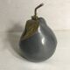 Bonbonniere box shape metal Tin and brass vintage PEAR
