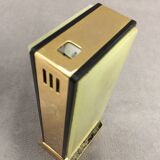 Collector table lighter sarome vintage electric gold metal & alabaster n°2