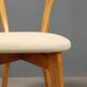 Beech chairs with faux leather from the 1960s.