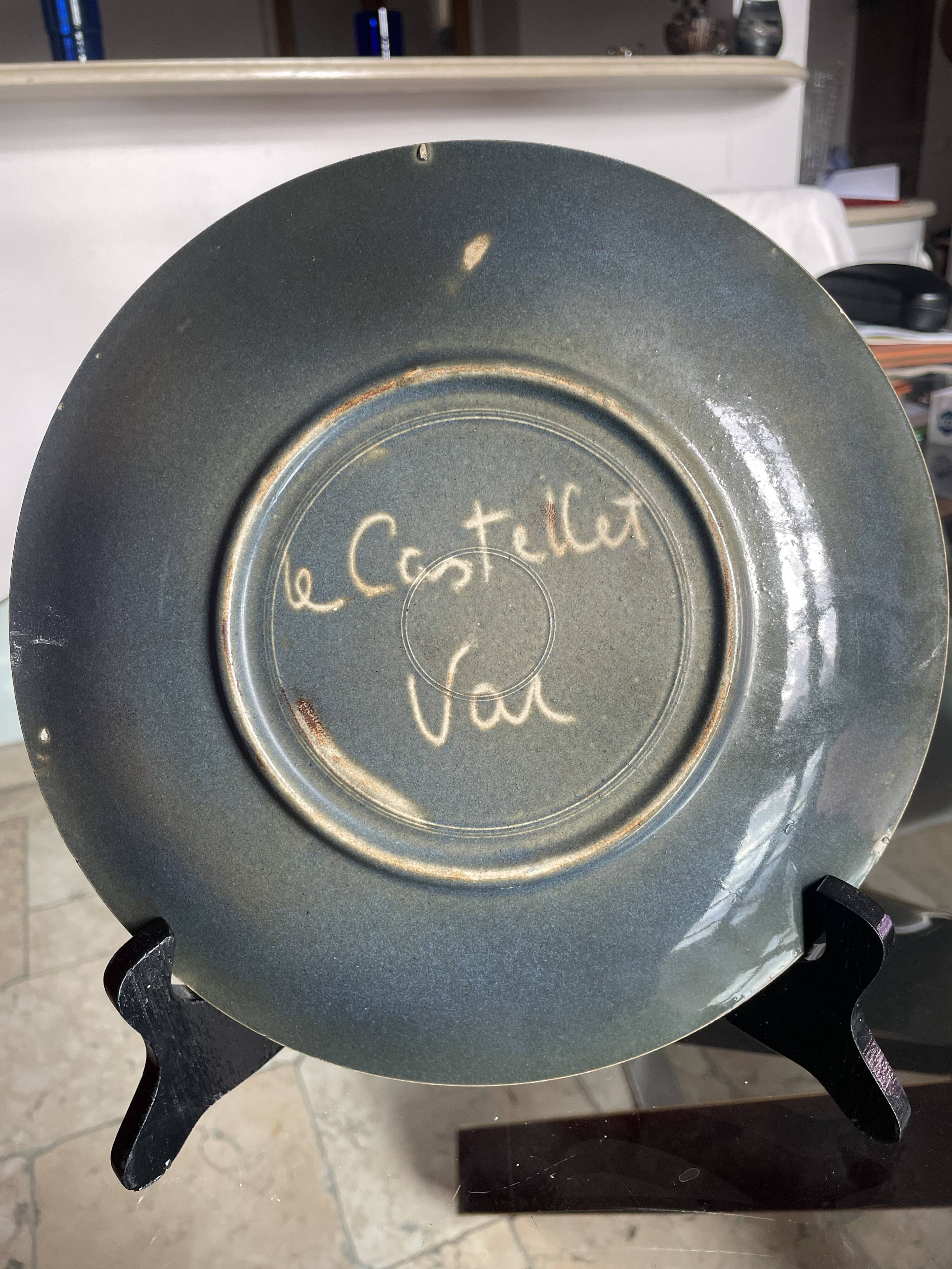 Mid century wall plate Le Castellet