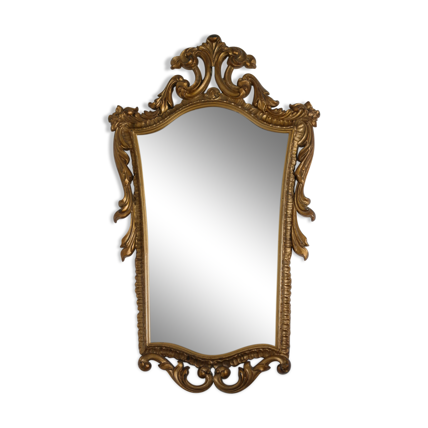 Vintage gold baroque mirror