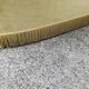 Canapé crapaud vintage en velours beige doré