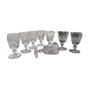 8 Verres cristal St louis