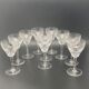 Art Deco Crystal Wine Glasses - S4M11