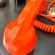 Orange vintage dial phone