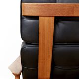 Arne Vodder Lounge Chair & Ottomane FD 164 for France & Søn