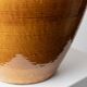 Vase en céramique XXL Scheurich avec un émail dégradé beige-brun, cruche avec anse, années 1970 Allemagne, décoration vintage de maison de campagne.