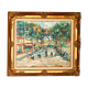 Le Lavandou, oil on panel signed Faraoni
