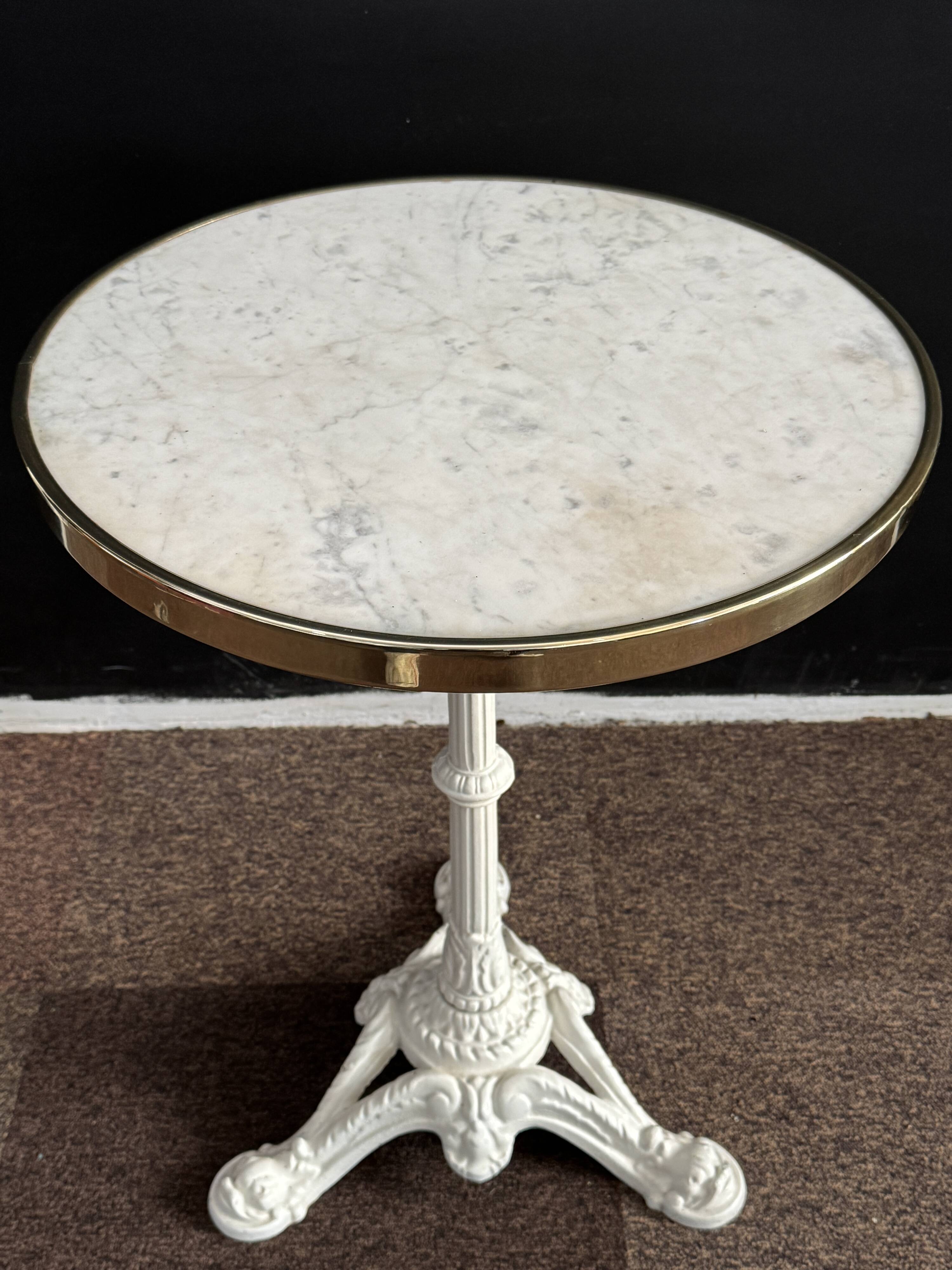 1930s marble bistro table