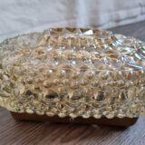 Glass ceiling lamp 60s