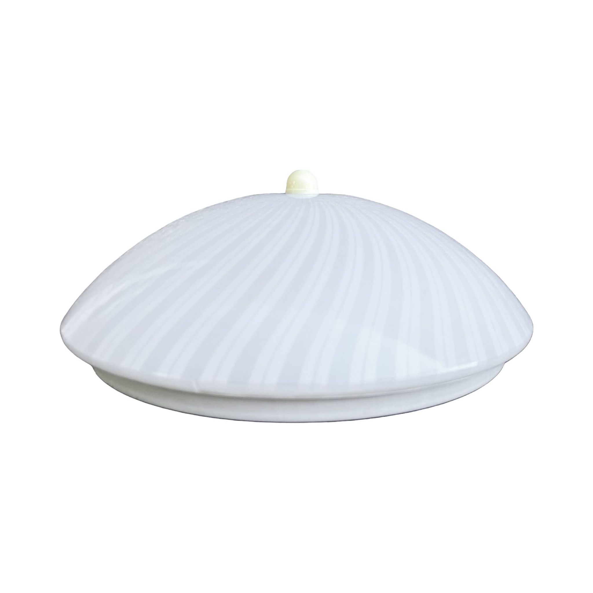 Italian modern ceiling lamp with plexiglass shade, Italy, 1970s/1980s.