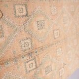 Large Vintage Moroccan Rug 188 x 387 cm - Peach Berber Rug - Handmade Rug