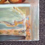 Still life naïve style on canvas